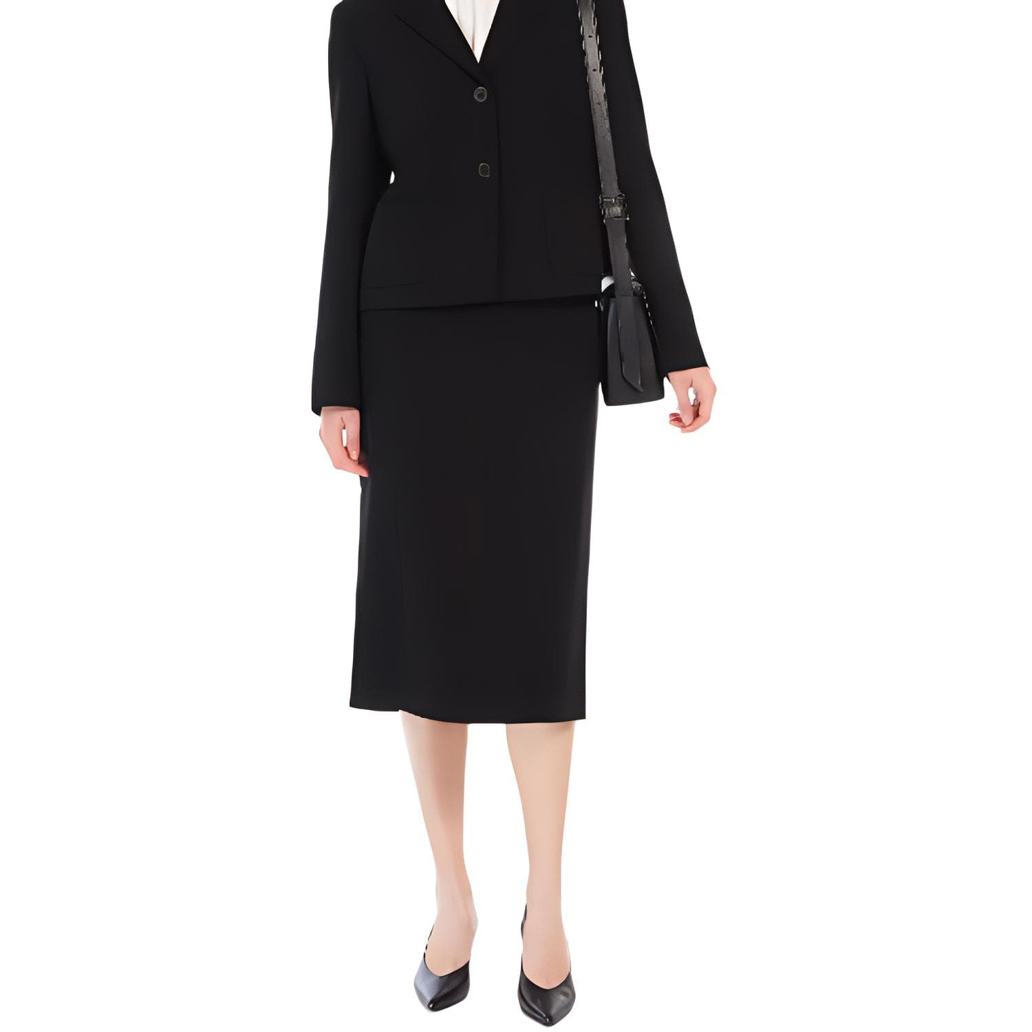 Юбка MaxMara Повседневная длинная юбка женская черная - изображение 2