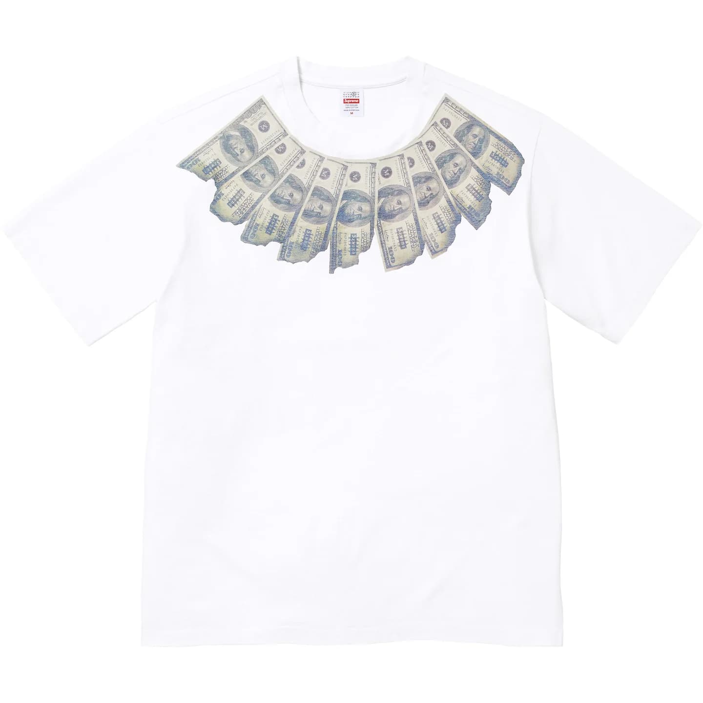 Футболка Supreme X MM6 Maison Margiela SS26 WEEK4 Деньги H H Топ T Рубашка Унисекс - изображение 1