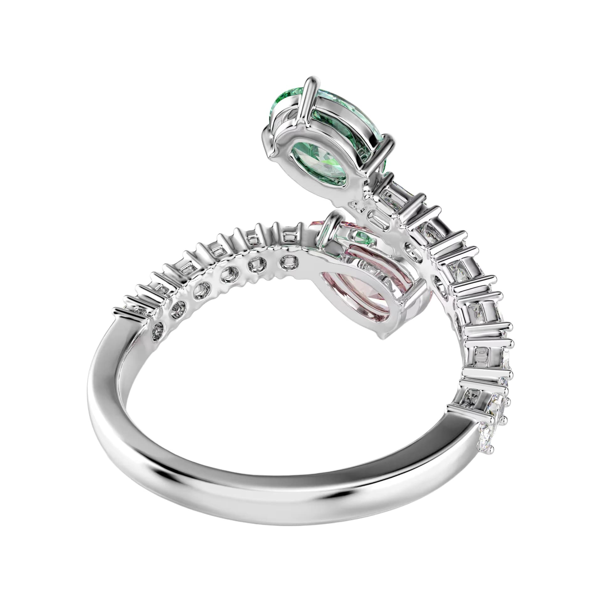 Кольцо Swarovski Кольца с кубическим цирконием женские разноцветные - изображение 3