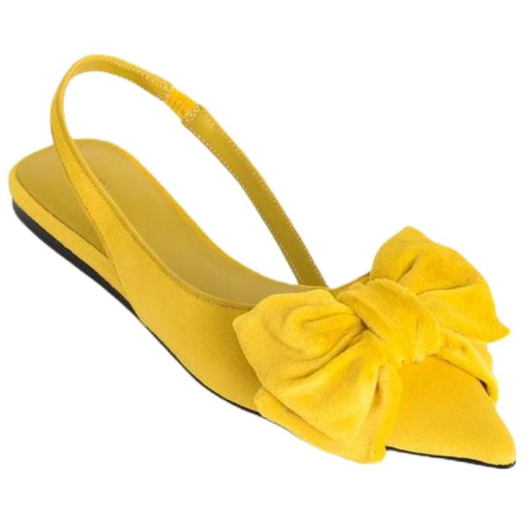 Тапочки ZARA Limited Edition Повседневная обувь 1CM Женская Желтая - изображение 3