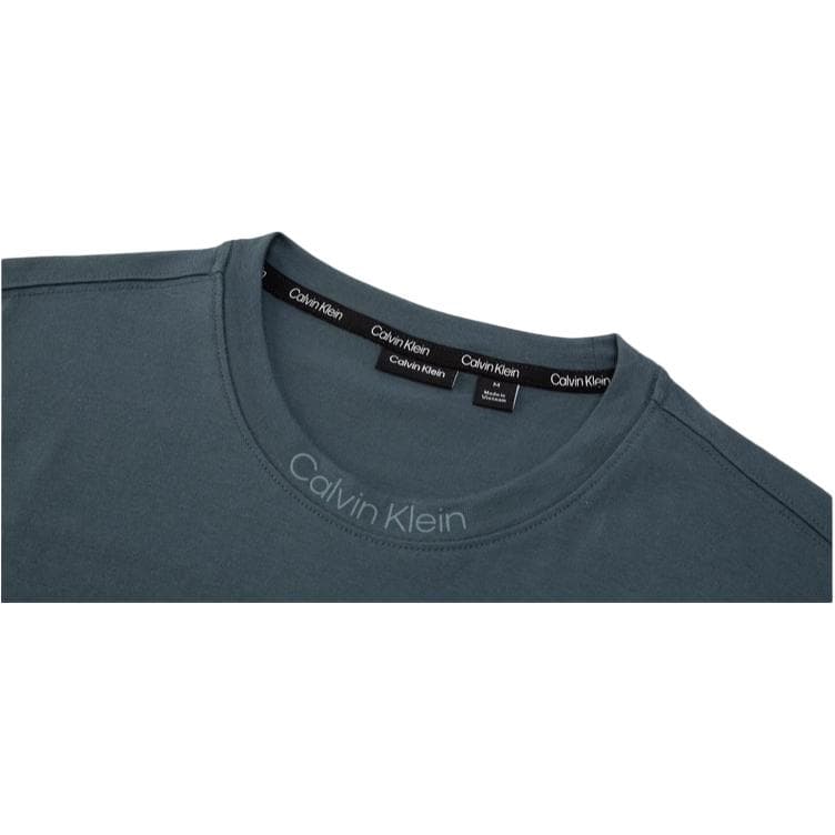 Футболка Calvin Klein T-рубашка мужская серая и синяя - изображение 3