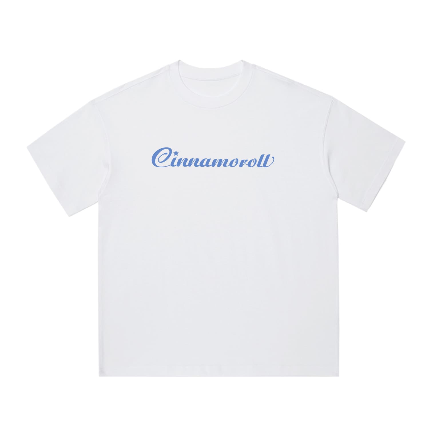 Футболка Sanrio x Cinnamoroll Совместная коллекция Обратная сторона Цветочный принт 100% хлопок Дышащий Гигроскопичный Повседневный Спорт Короткий рукав Модный бренд Круглый вырез Свободный покрой Унисекс - изображение 2