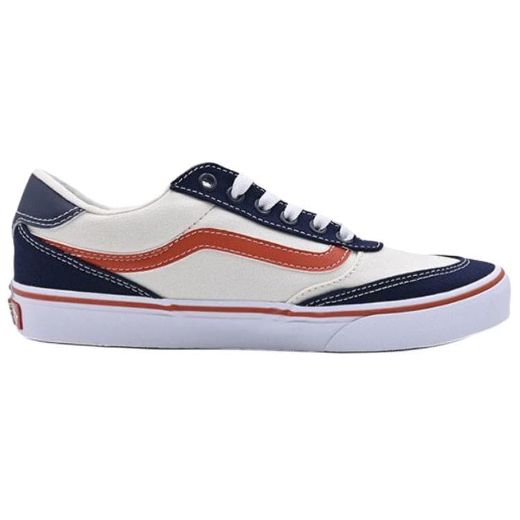 Кроссовки Vans Brooklyn LS Low Топ Скейтборд Кроссовки Мужские Белые Синие и Оранжевые - изображение 2
