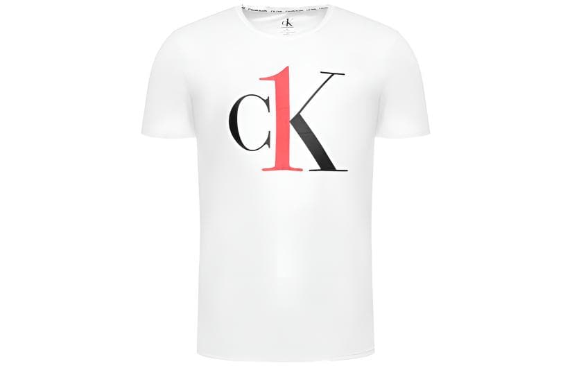 Футболка Calvin Klein Logo Print Crewneck T-Shirt White