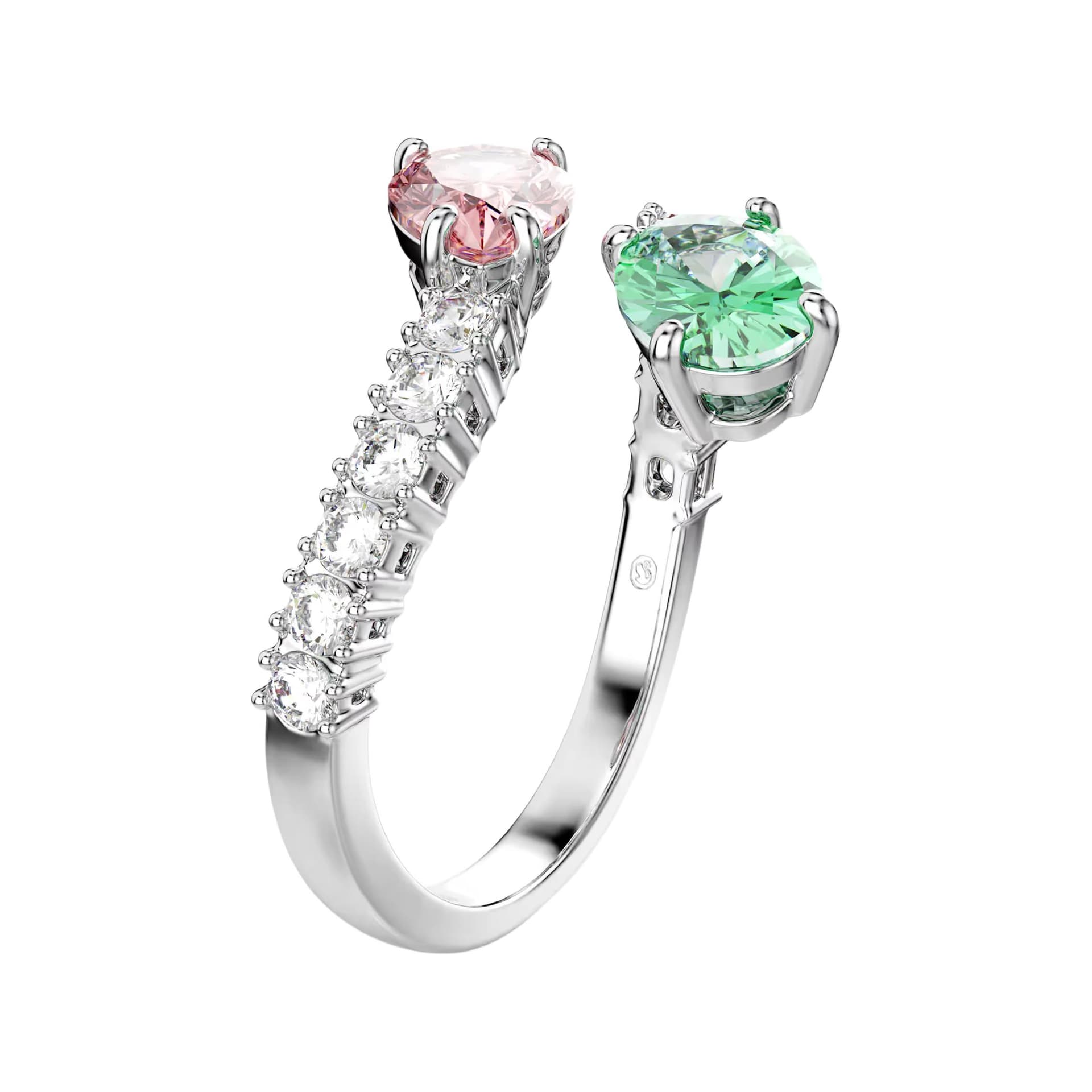 Кольцо Swarovski Кольца с кубическим цирконием женские разноцветные - изображение 4