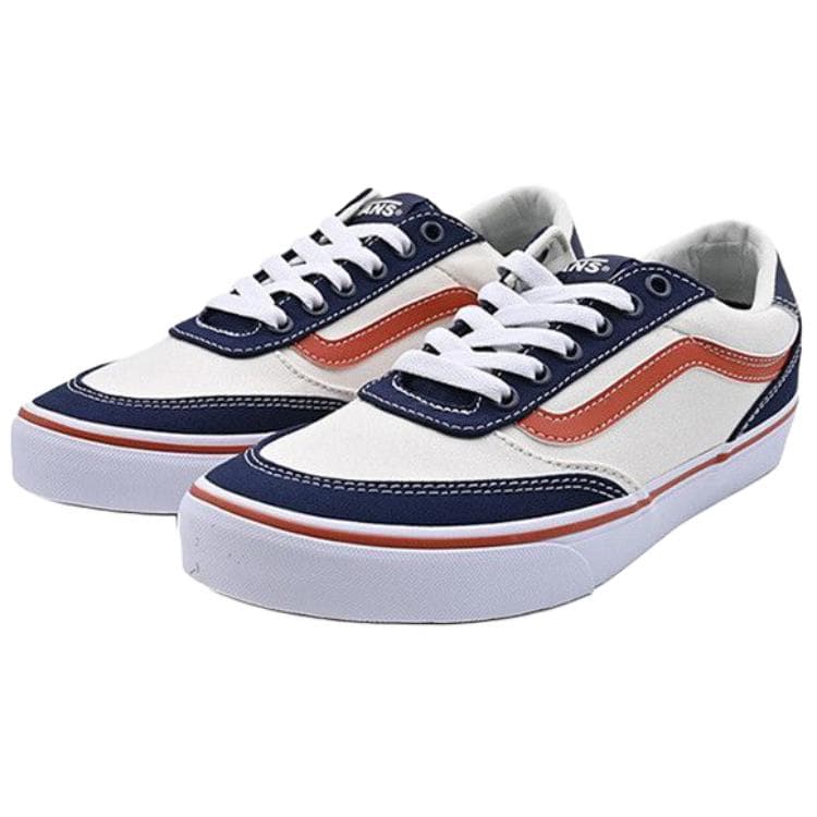 Кроссовки Vans Brooklyn LS Low Топ Скейтборд Кроссовки Мужские Белые Синие и Оранжевые - изображение 3