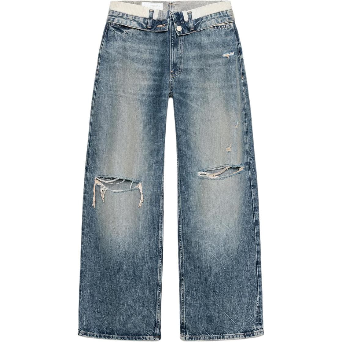 Джинсы ZARA Trf Blue Women's Jeans ZARA Trf Синий Женские Джинсы - изображение 1