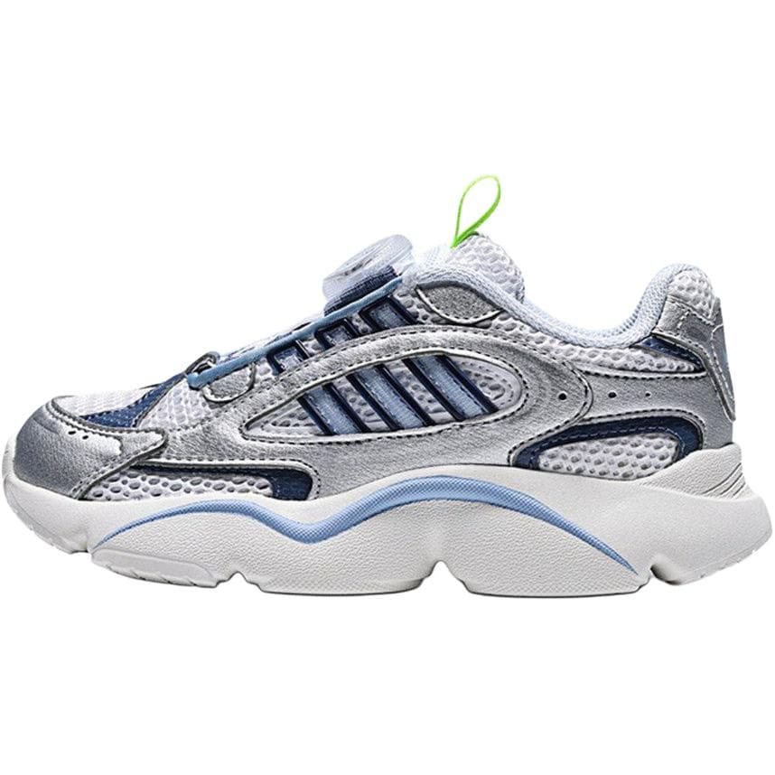 Кроссовки Adidas Originals Ozmillen Low Топ Детская повседневная обувь Белый Серебряный Синий - изображение 1