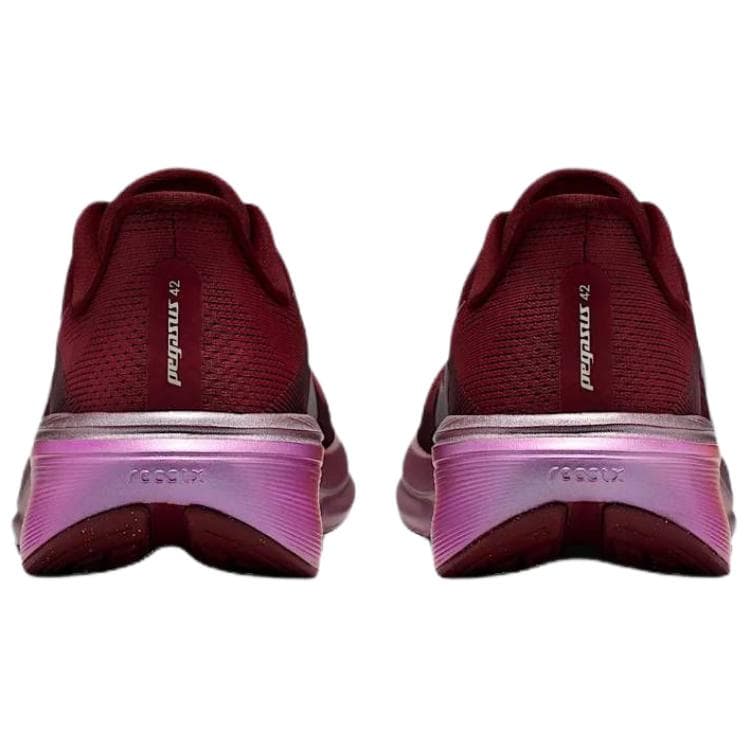 Кроссовки для бега Nike Pegasus 42 Дышащие Беговые кроссовки с амортизацией Женские Бордовый Белый - изображение 5