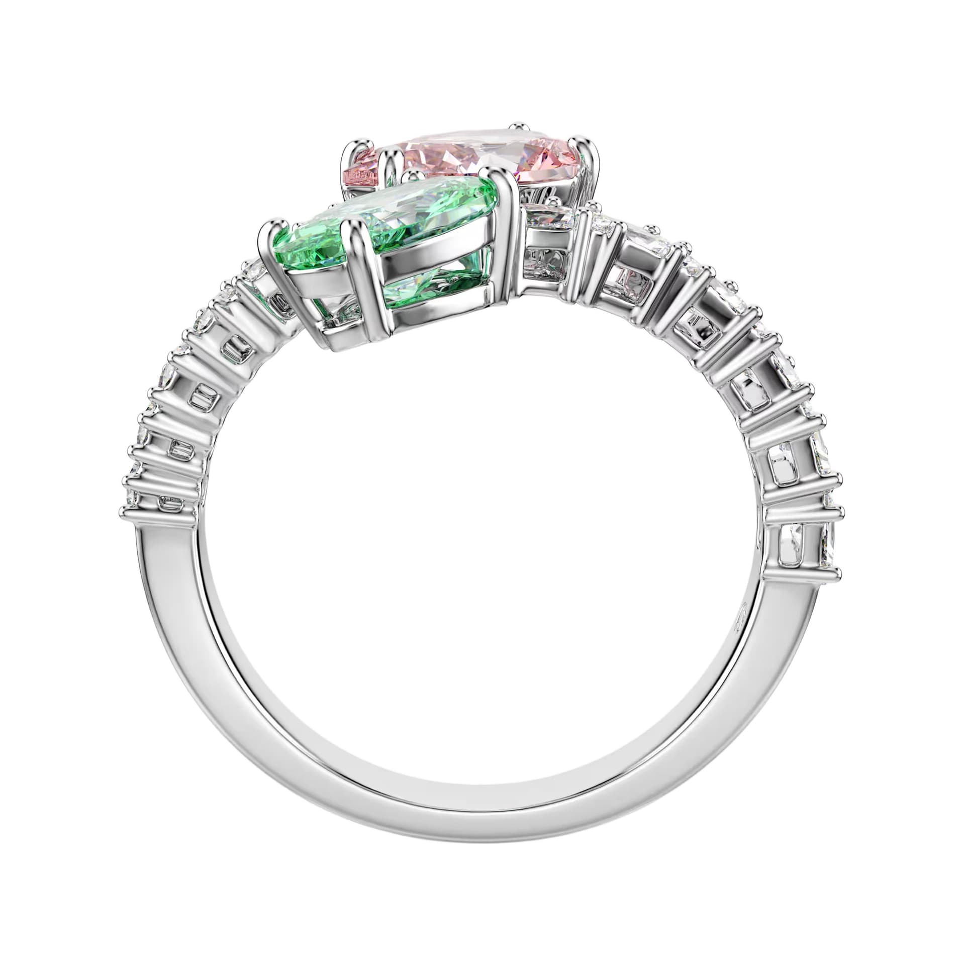 Кольцо Swarovski Кольца с кубическим цирконием женские разноцветные - изображение 2