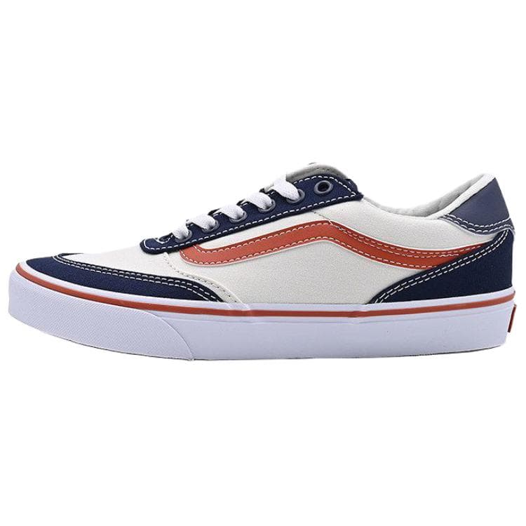 Кроссовки Vans Brooklyn LS Low Топ Скейтборд Кроссовки Мужские Белые Синие и Оранжевые - изображение 1