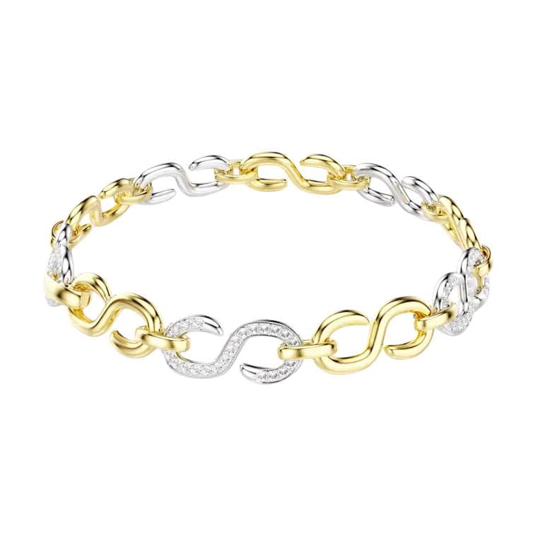 Браслет Swarovski Dextera Минималистичный Мода Браслеты Унисекс Белое Золото - изображение 2