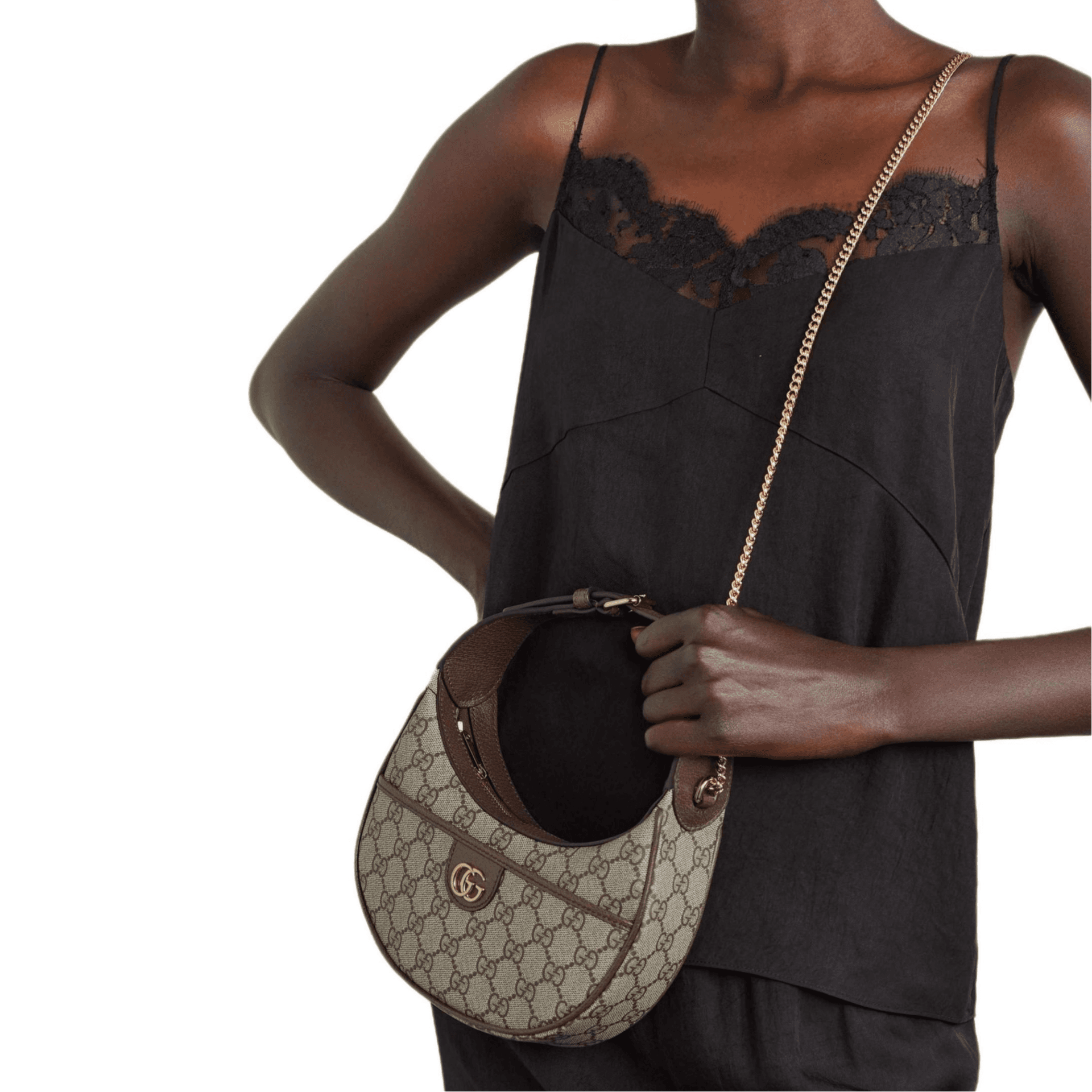 Мини-сумка Gucci Ophidia GG Beige Ebony - изображение 15