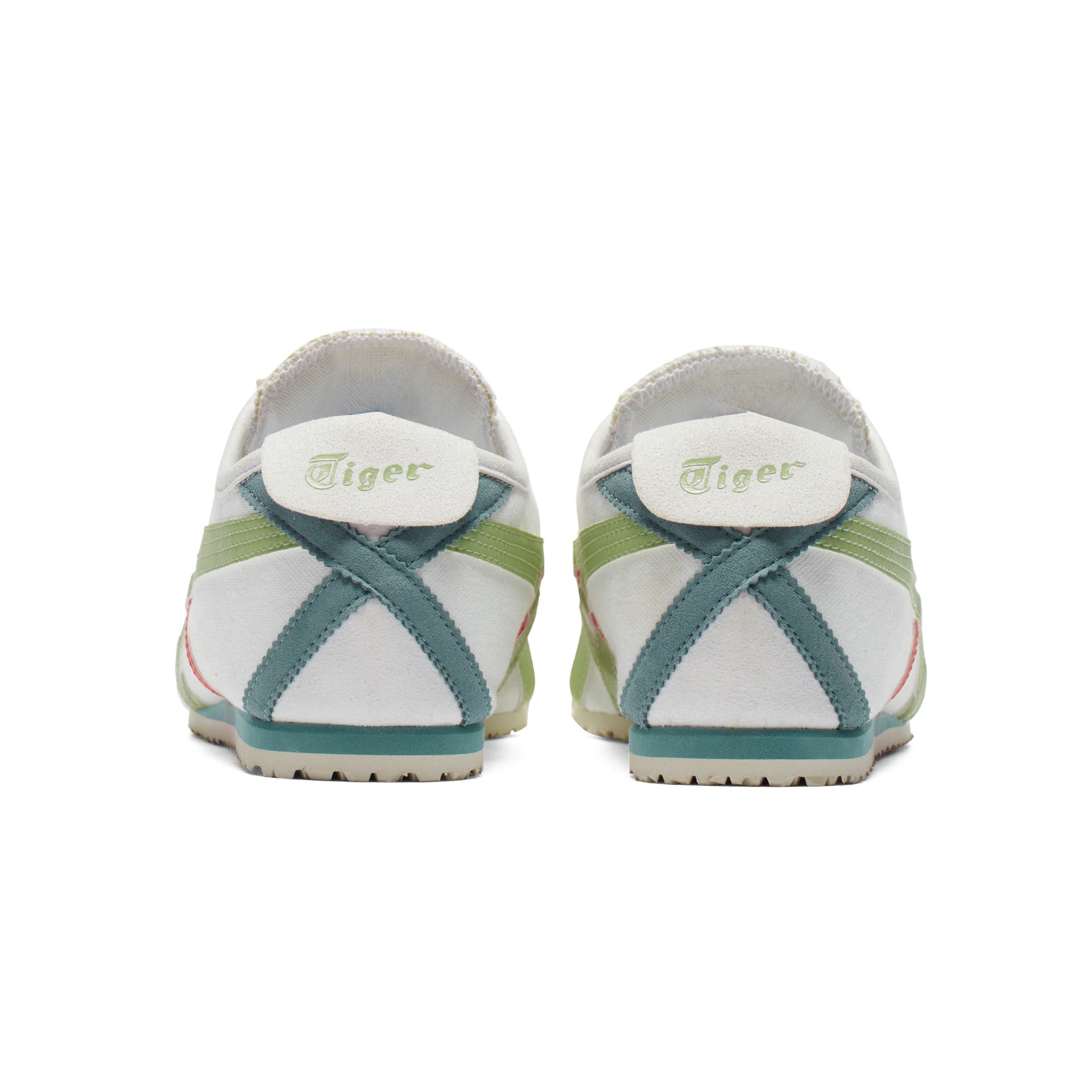 Кроссовки Onitsuka Tiger MEXICO 66 Slip ON Повседневная обувь Унисекс Белый Зеленый - изображение 6