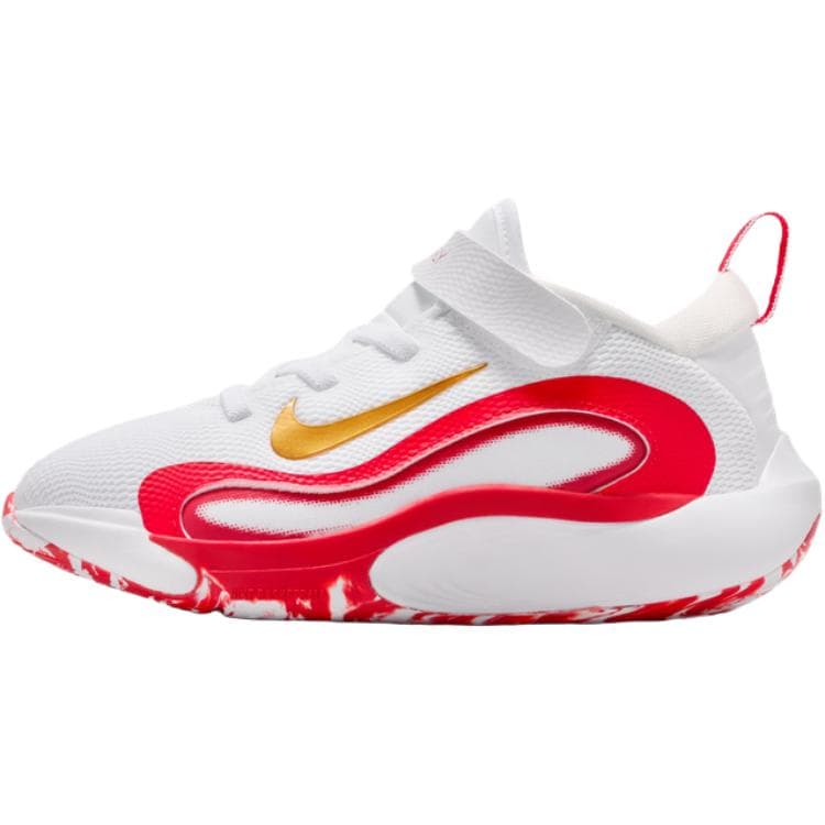 Кроссовки для баскетбола Nike ISOFLY Ткань Удобная и Легкая Дышащая Противоскользящие Баскетбольные Кроссовки с Топом MID Белые Детские - изображение 1