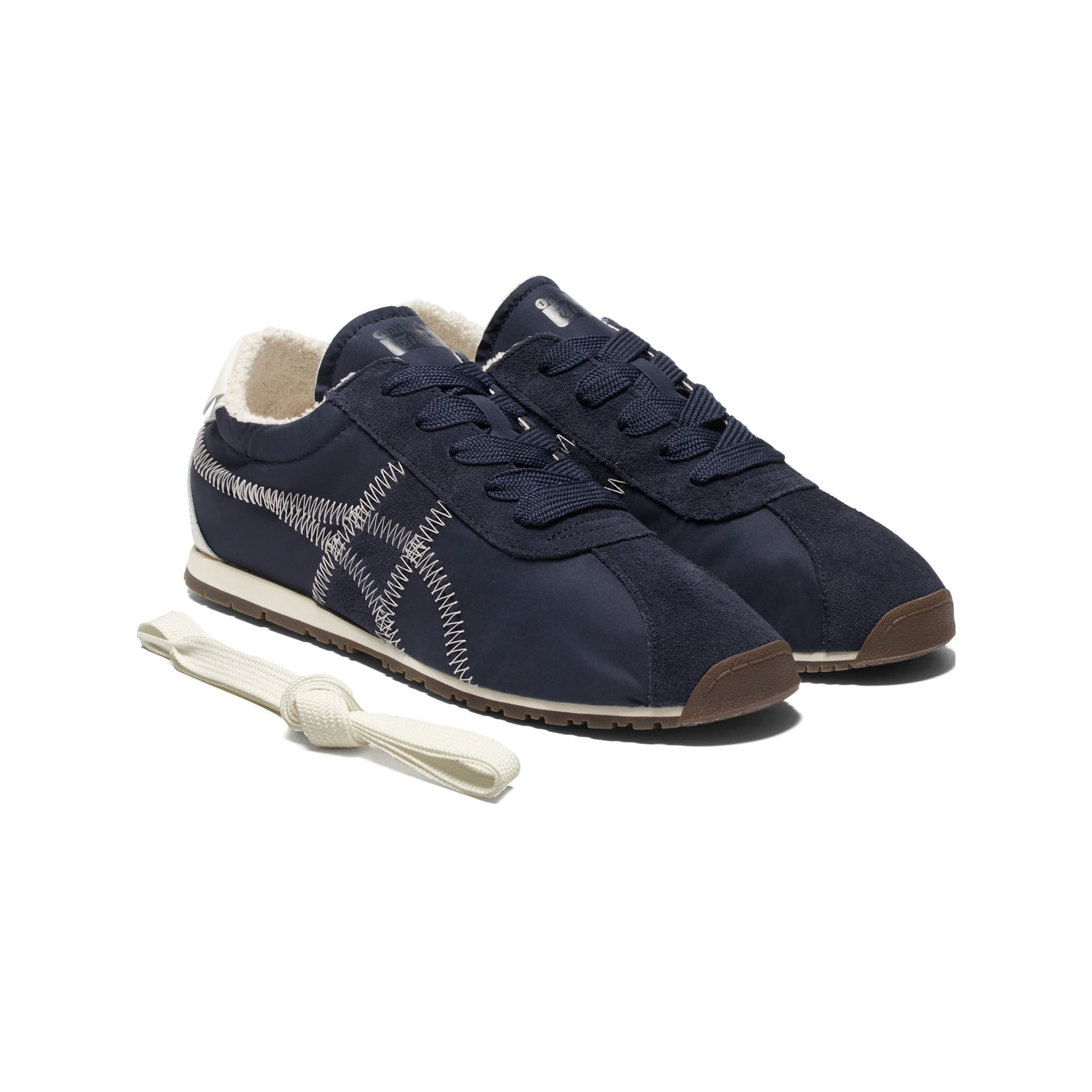 Кроссовки Onitsuka Tiger CORSAIR A55 Удобный Модный С флисовой подкладкой Теплоизоляционный Low Топ Повседневная обувь Унисекс - изображение 3