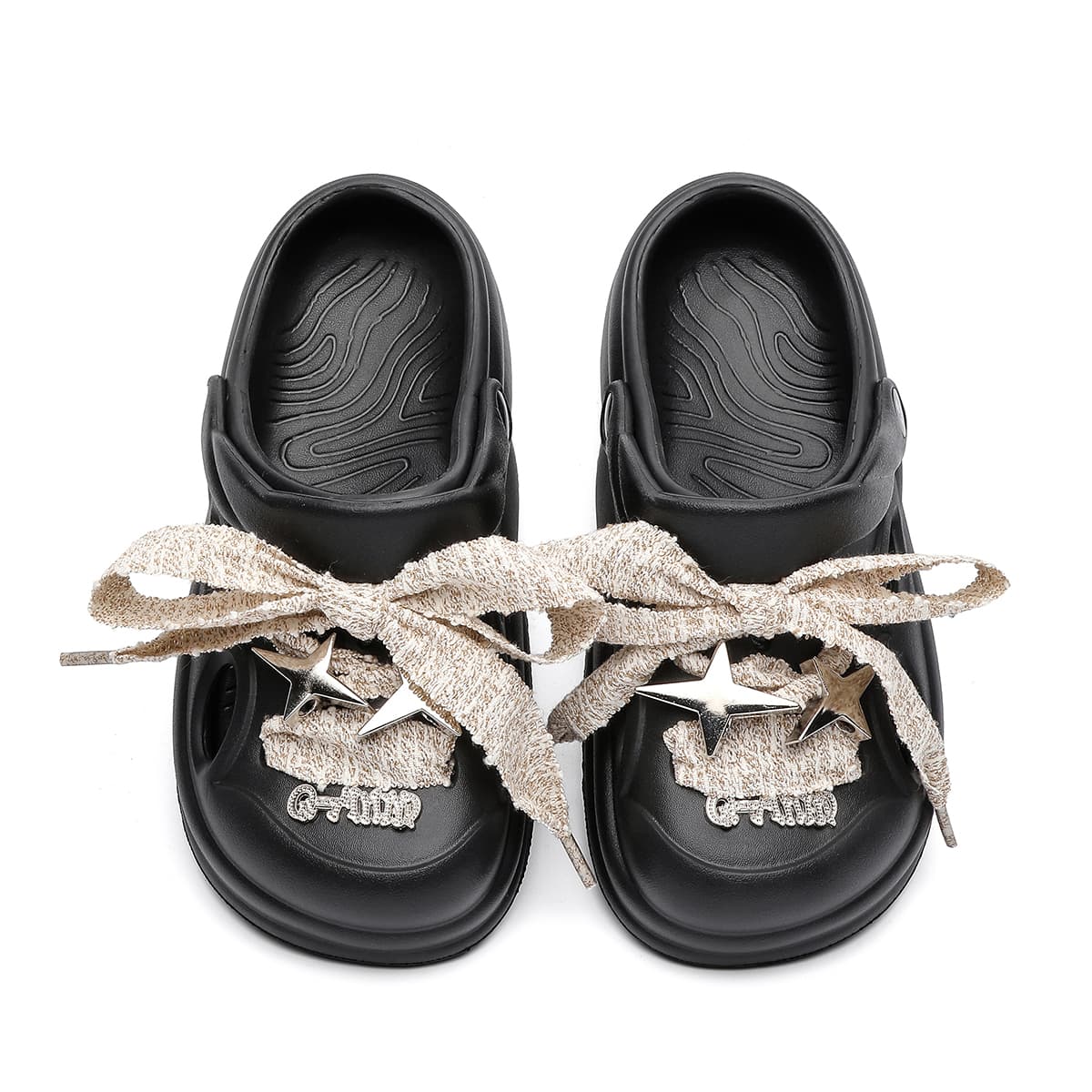 Сабо Q-AND Винтажные босоножки Birkenstock слипоны с звездными лентами, удобные повседневные сандалии для пляжа, противоскользящие износостойкие легкие дышащие быстросохнущие увеличивающие рост модные унисекс клоги - изображение 6
