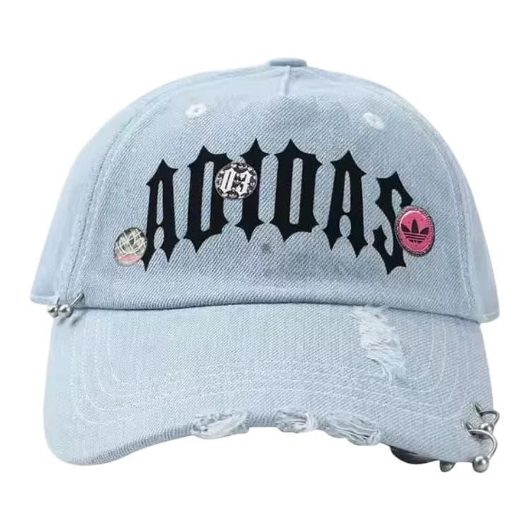 Кепка Adidas Originals Хлопковые Кепки Женские Синие - изображение 2