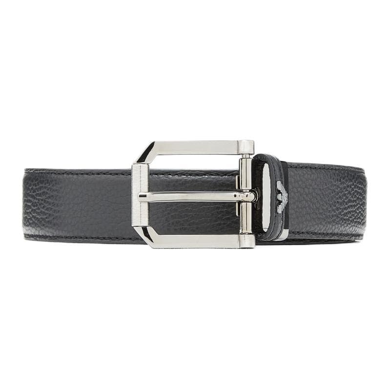 Ремень EMPORIO ARMANI Ремни из 100% коровьей кожи Мужские Черные Ширина 3,5 см - изображение 1