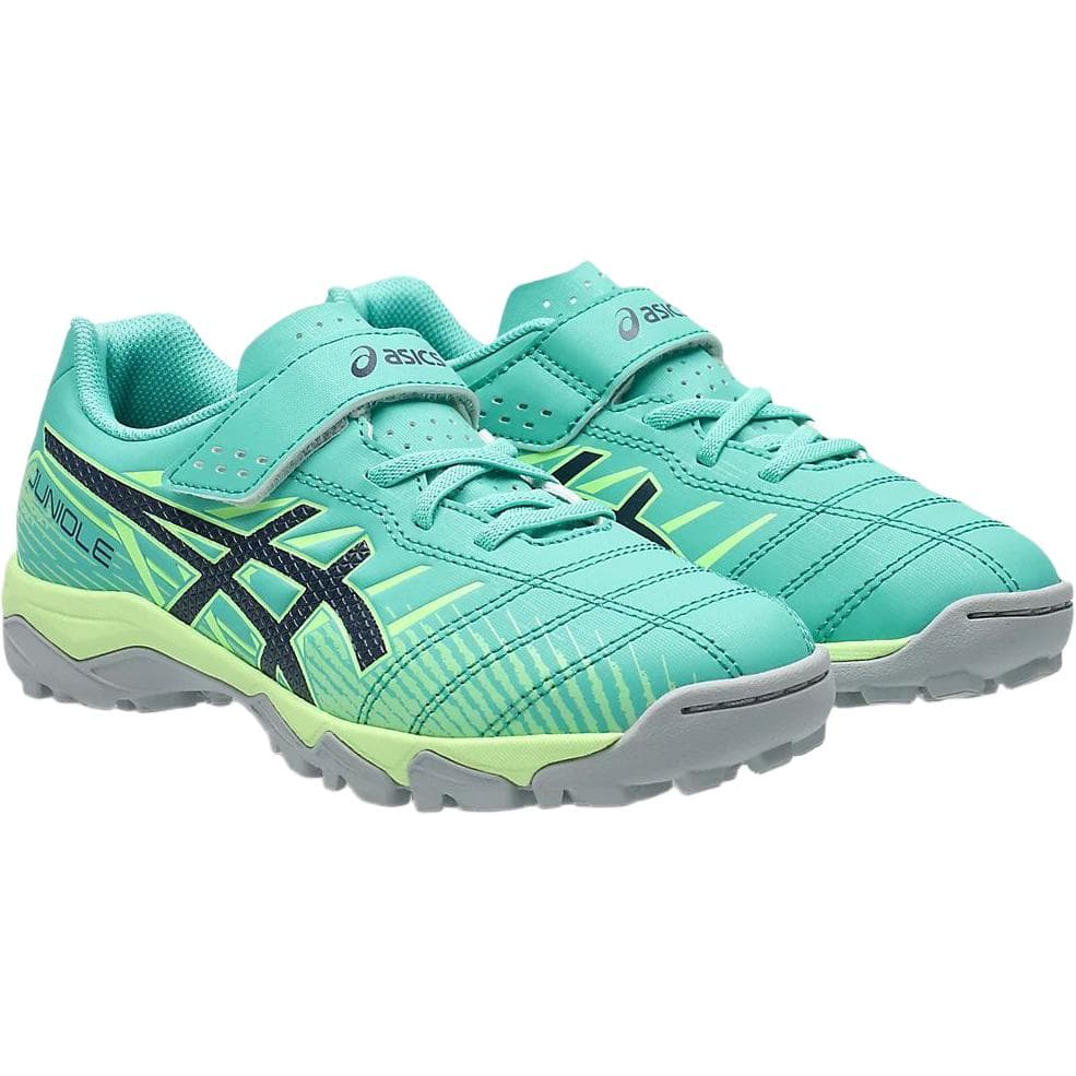 Бутсы ASICS Juniole 7 Low Топ Футбольные бутсы Аврора зеленый Детский - изображение 4