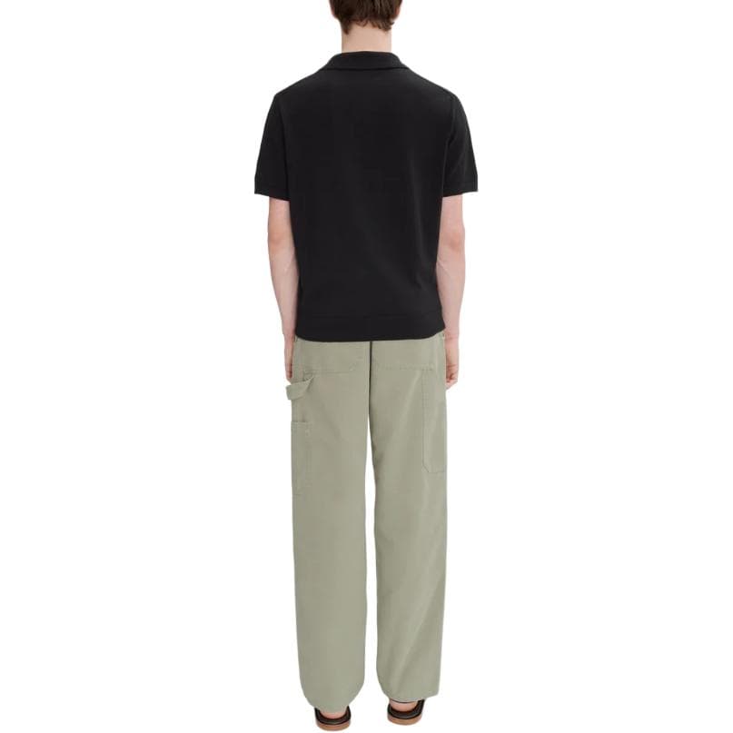 Поло A.P.C SS25 Мужская рубашка с коротким рукавом черная - изображение 3