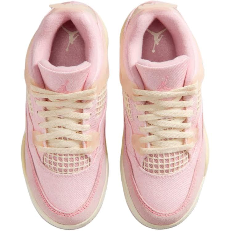 Кроссовки для баскетбола Jordan Air Джордан 4 Low Топ Детские Баскетбольные Кроссовки Красно-розовые Детские Возраст 3-7 лет - изображение 4