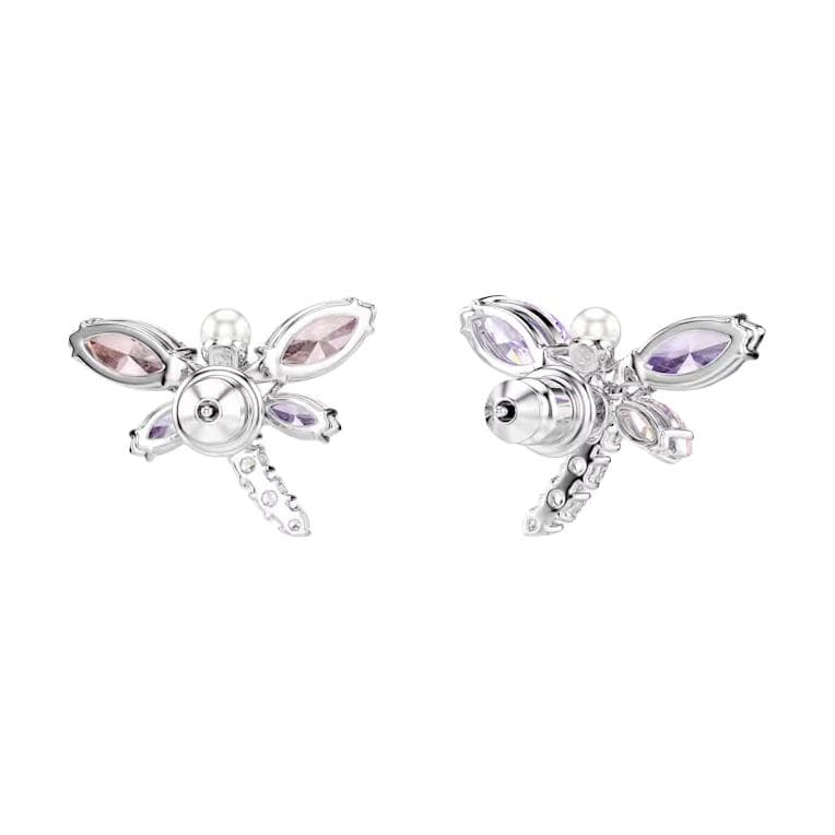 Серьги Swarovski x Ariana Grande Серьги-гвоздики с кубическим цирконием женские фиолетовые розовые - изображение 4