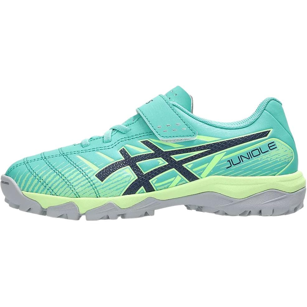 Бутсы ASICS Juniole 7 Low Топ Футбольные бутсы Аврора зеленый Детский - изображение 1