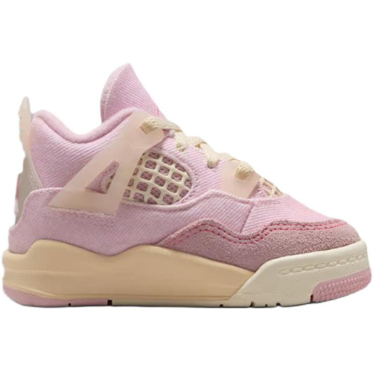 Кроссовки Jordan Air Джордан 4 Low Топ Обувь для малышей Красно-розовый для младенцев и малышей - изображение 2
