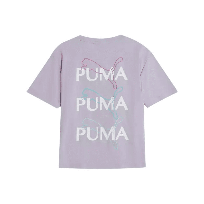 Футболка PUMA Фиолетовый 02 Kids T-рубашки - изображение 2