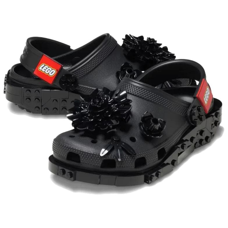 Сабо Crocs x LEGO Botanicals Сабо из резины Женские Черные - изображение 2
