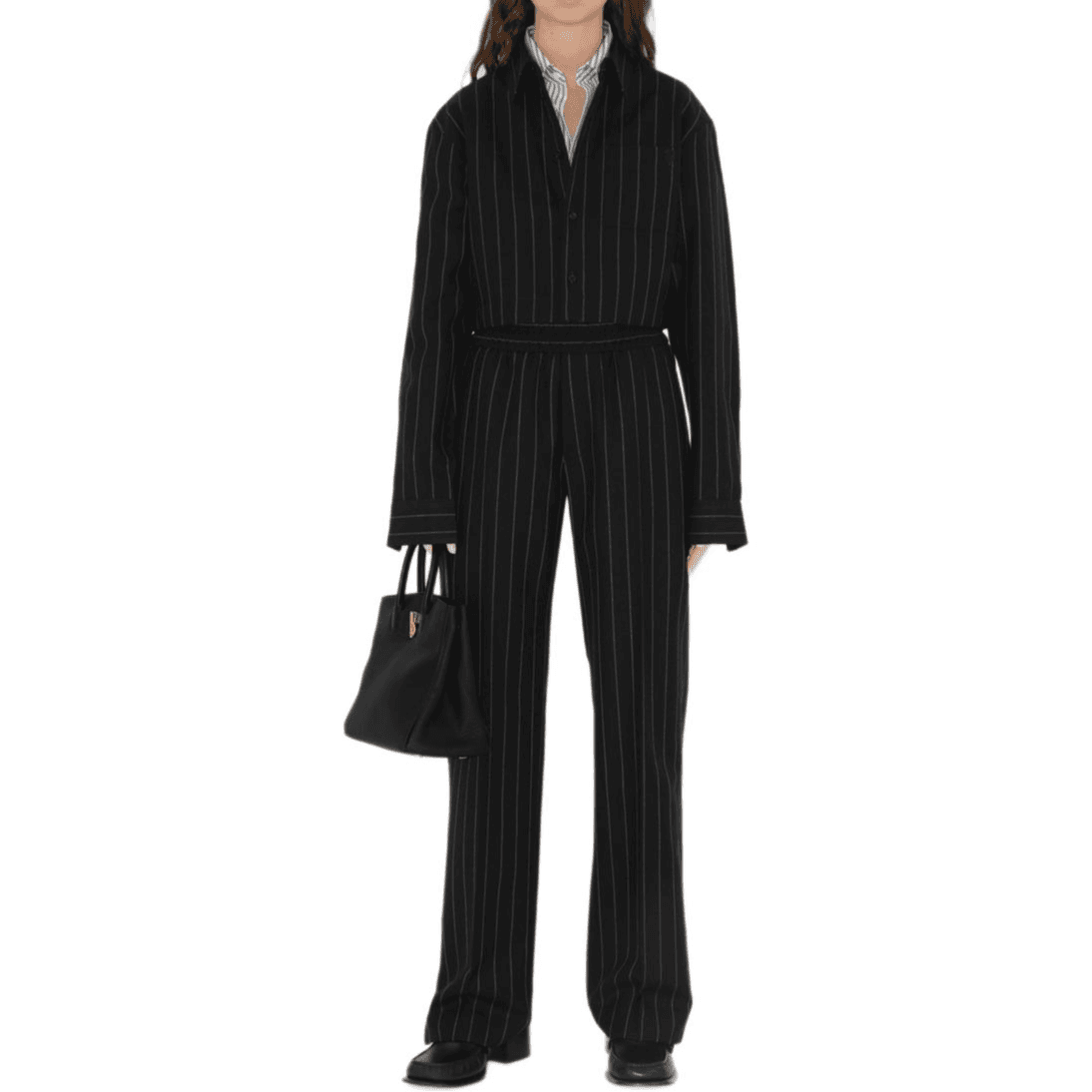 Блузка Burberry FW24 Рубашка Женская Черная - изображение 2