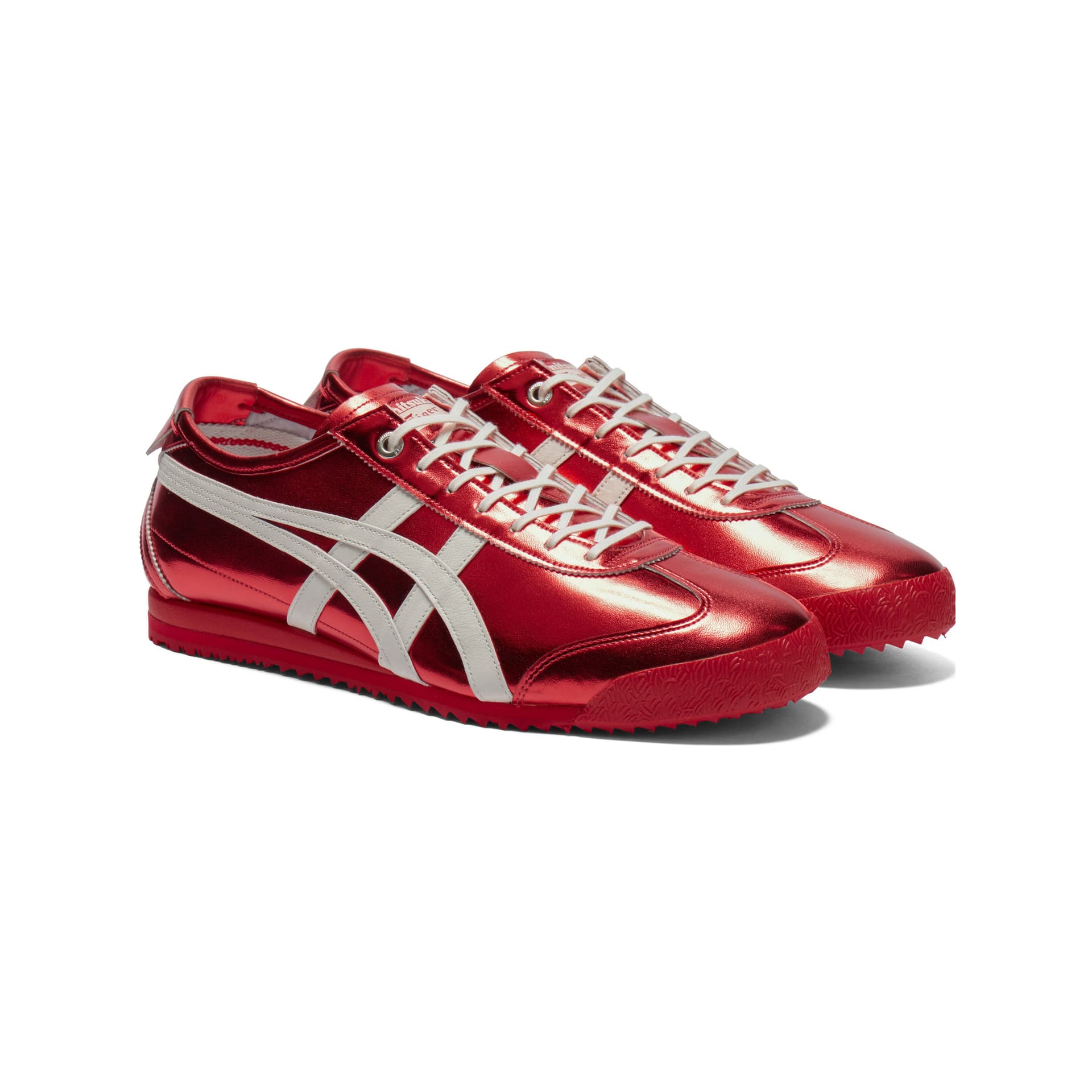 Кроссовки Onitsuka Tiger MEXICO 66 Противоскользящая Устойчивая к истиранию Низкий Топ Повседневная Обувь Унисекс Красная - изображение 3