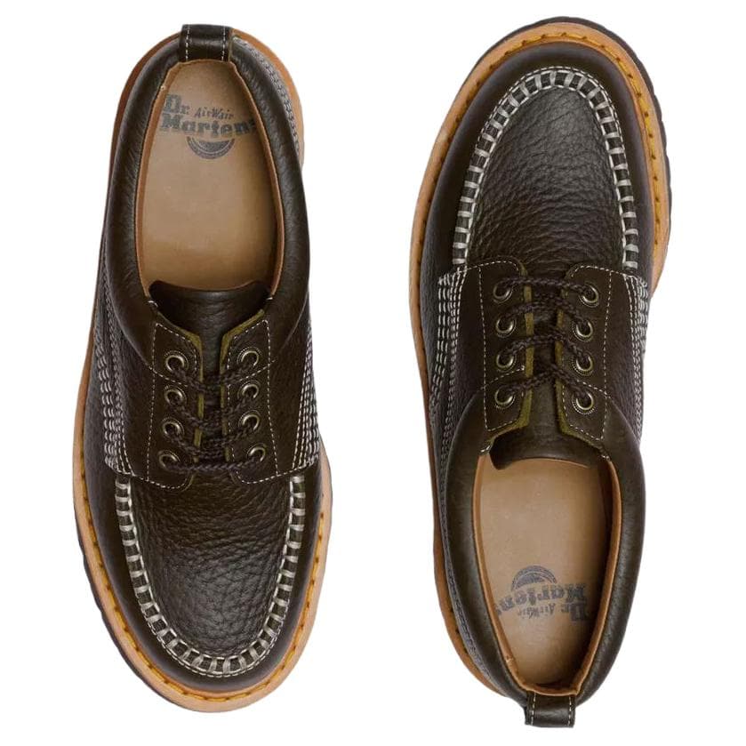 Dr.Martens LOWELL Кожа Повседневные кожаные туфли Унисекс Оливково-зеленый - изображение 5