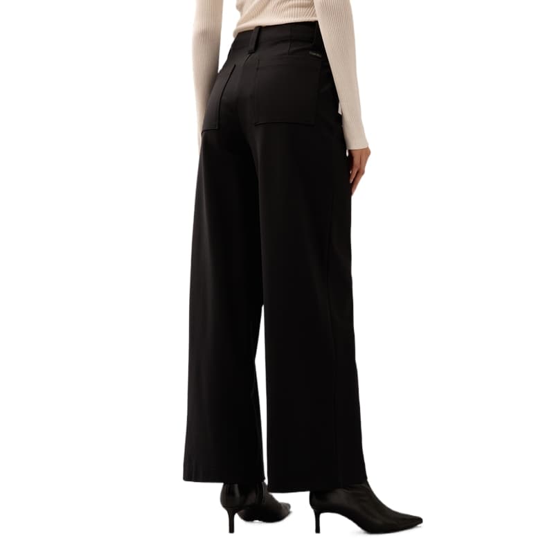 Штаны Calvin Klein SS25 Повседневные брюки женские Космический черный - изображение 4