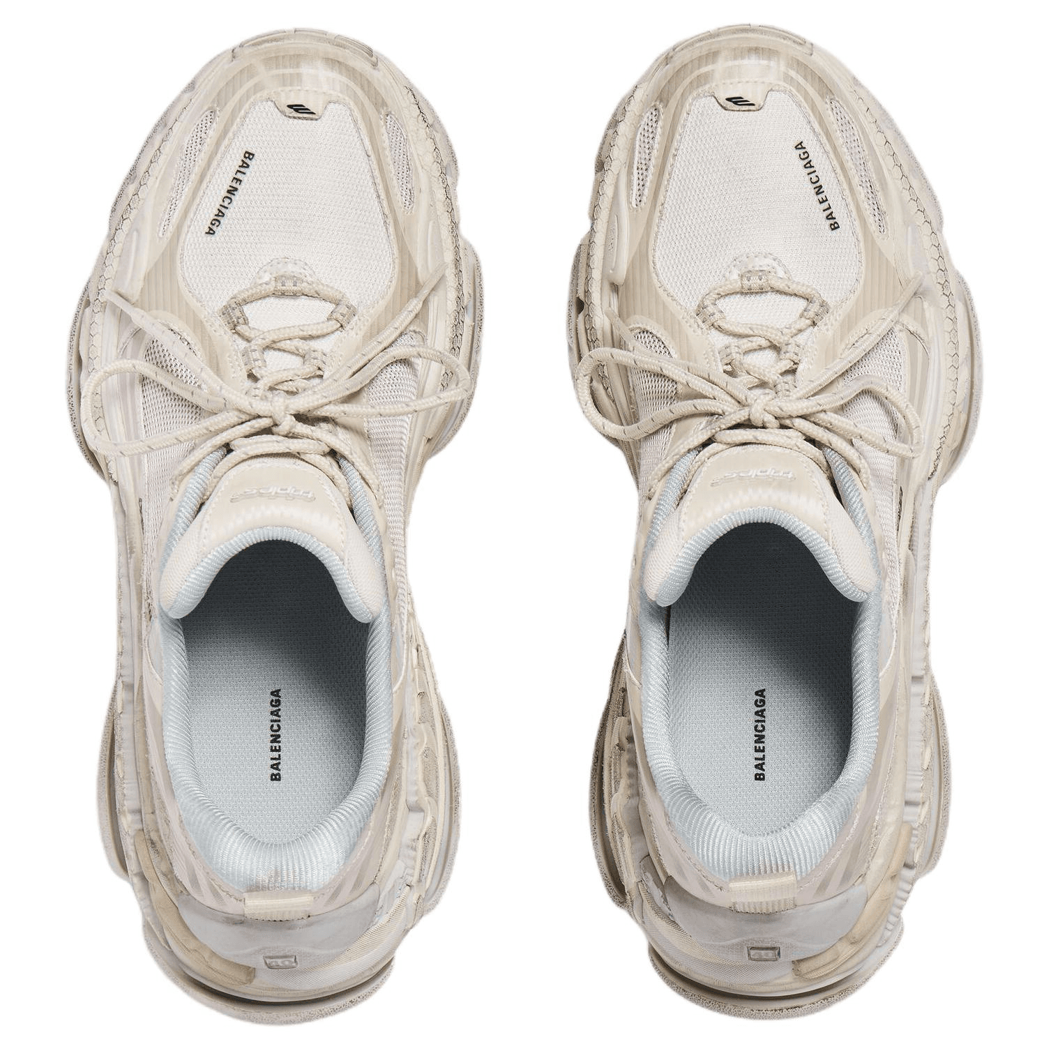 Кроссовки Balenciaga Triple S.2 .2 Low Топ Массивные кроссовки Мужской Бежевый - изображение 4