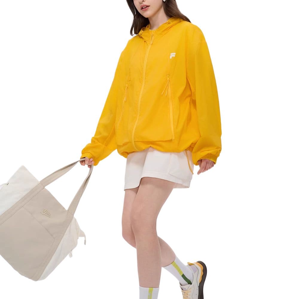 Куртка FILA FUSION Куртки Пальто Унисекс Банановый Лимон Желтый - изображение 2