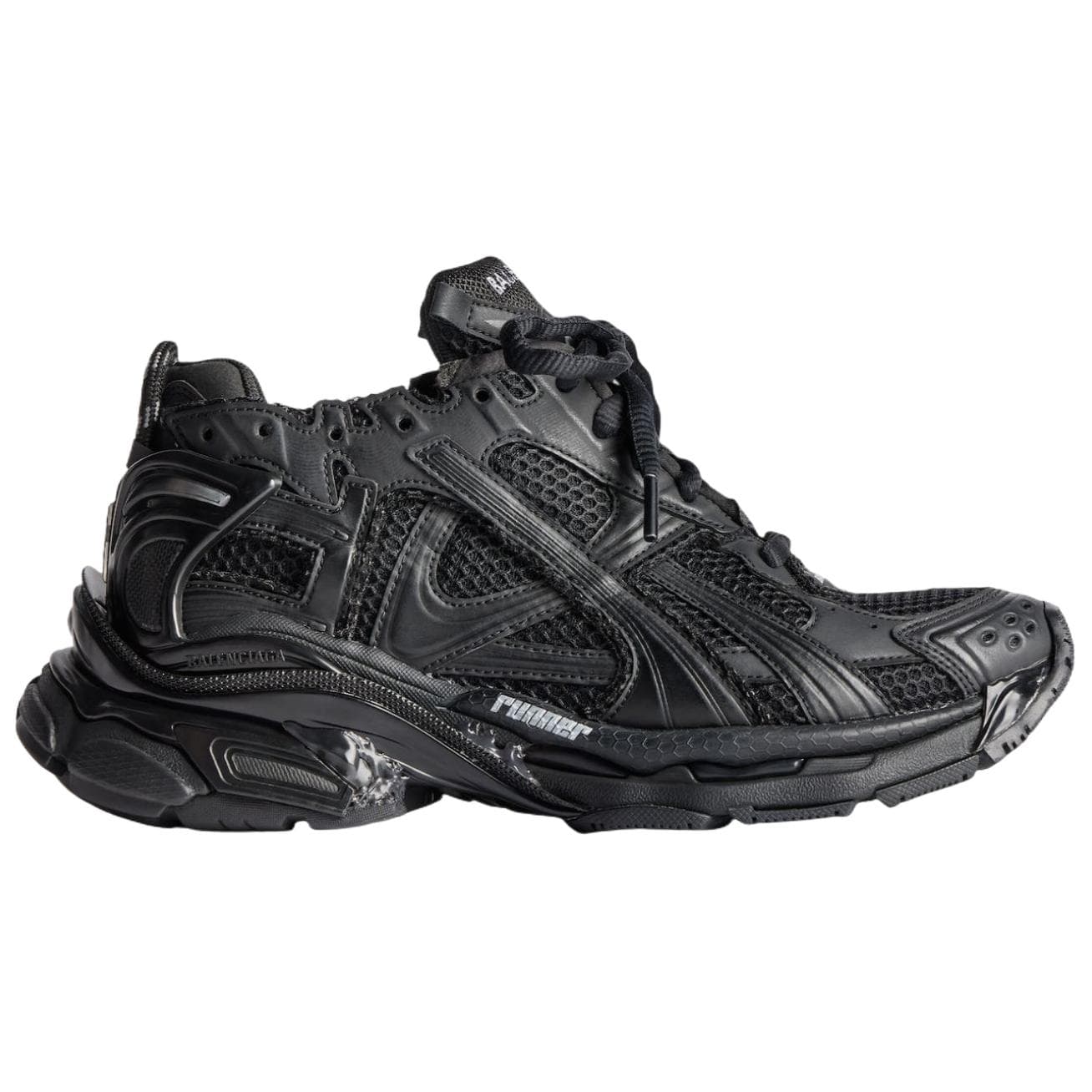 Кроссовки Balenciaga Runner Low Топ Толстая подошва Кроссовки Женские Черные - изображение 3