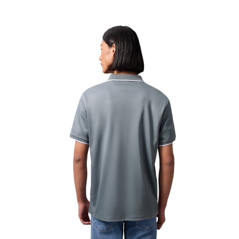 Поло Calvin Klein PN6 Cloud TRACE Gray Men's Polo - изображение 4
