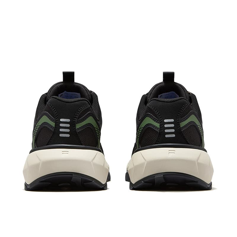 Кроссовки FILA FUSION GRAVEL Stratum Shoes Текстиль Синтетическая кожа Уличная обувь Мужская Черный Зеленый - изображение 5