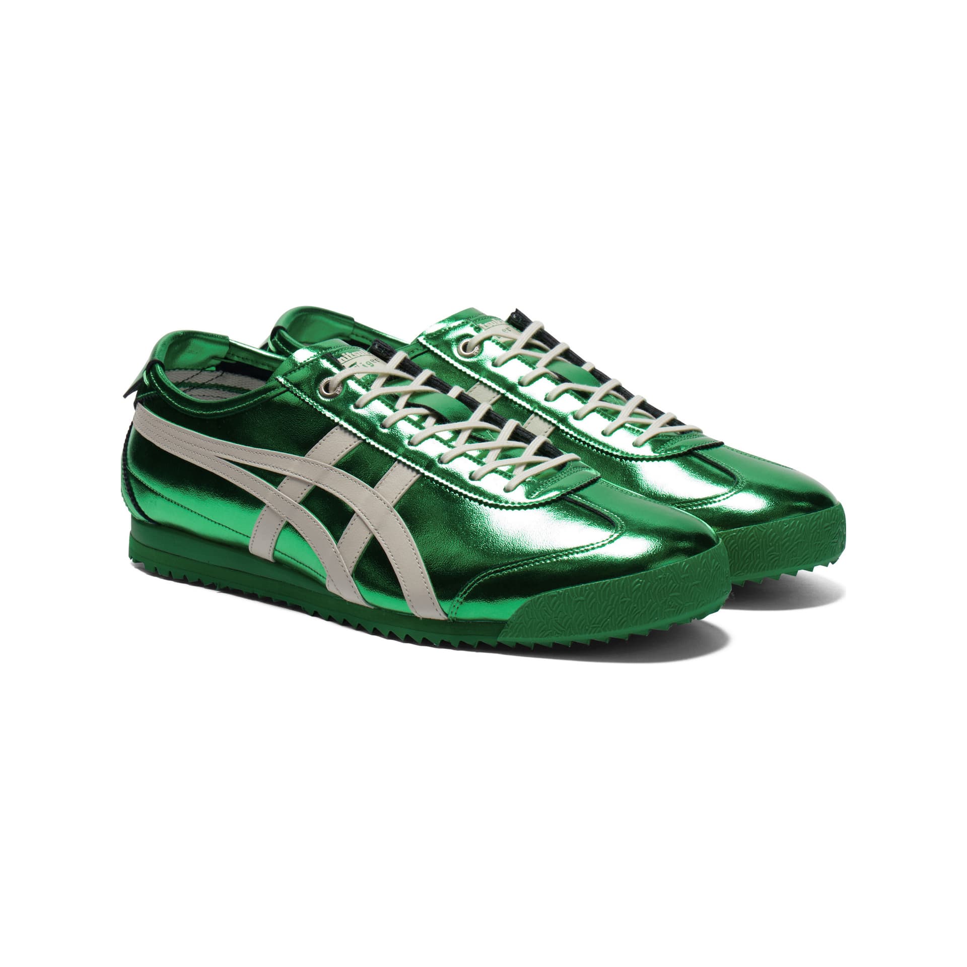 Кроссовки Onitsuka Tiger MEXICO 66 Повседневная обувь Низкий Топ Зеленый Унисекс - изображение 3
