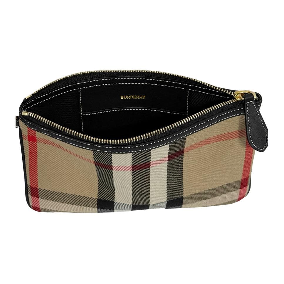 Сумка Burberry Кожа Клатчи Женские Бежево-коричневый - изображение 4