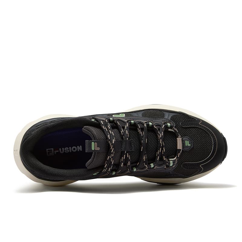 Кроссовки FILA FUSION GRAVEL Stratum Shoes Текстиль Синтетическая кожа Уличная обувь Мужская Черный Зеленый - изображение 4