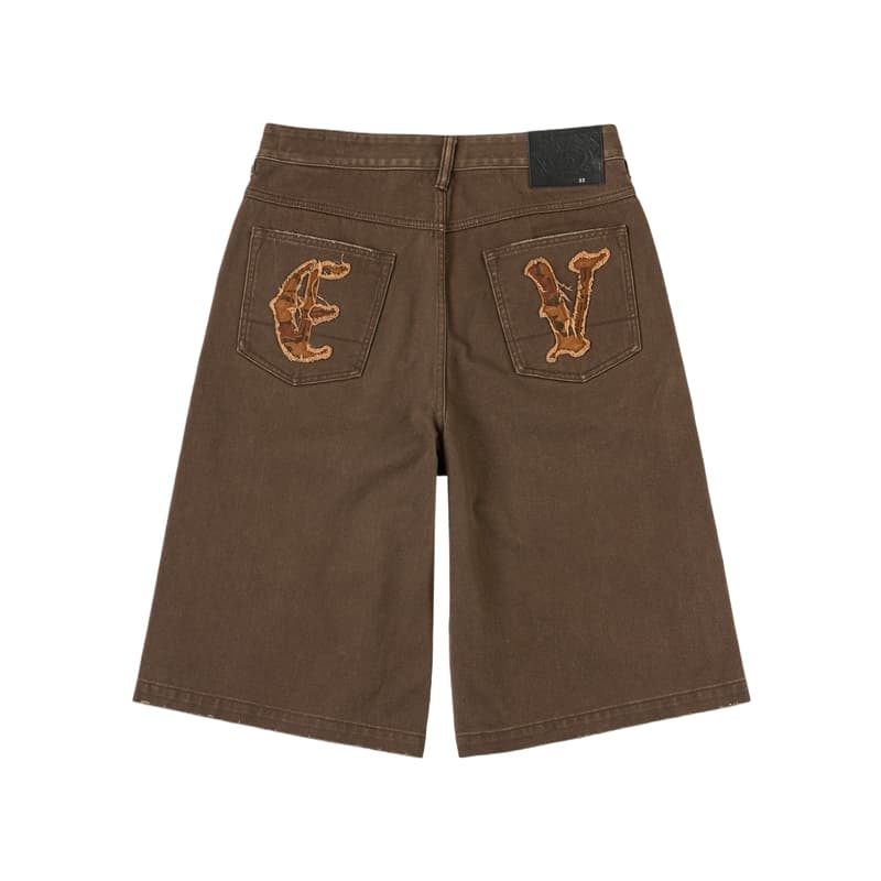 Джинсовые шорты EVISU Кофе Мужские Джинсовые Шорты - изображение 2