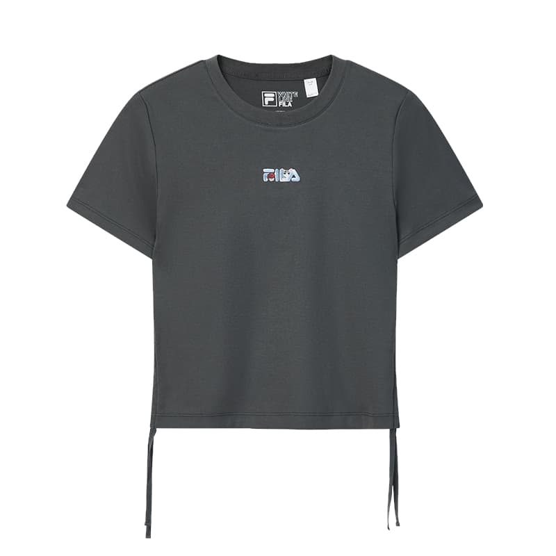 Футболка FILA T Рубашка Женская Steady Серый - изображение 1