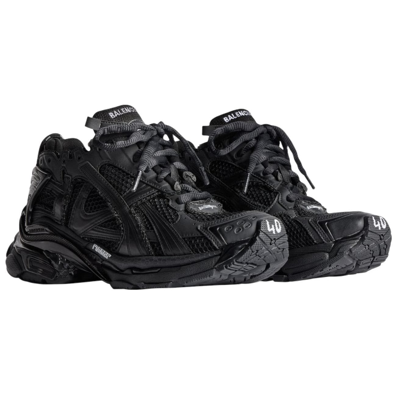 Кроссовки Balenciaga Runner Low Топ Толстая подошва Кроссовки Женские Черные - изображение 4
