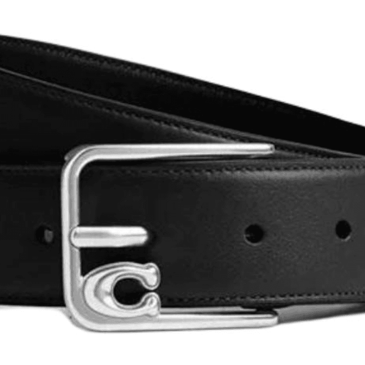 Ремень COACH Ремни из коровьей кожи Мужской Черный Ширина 3,5 см - изображение 2
