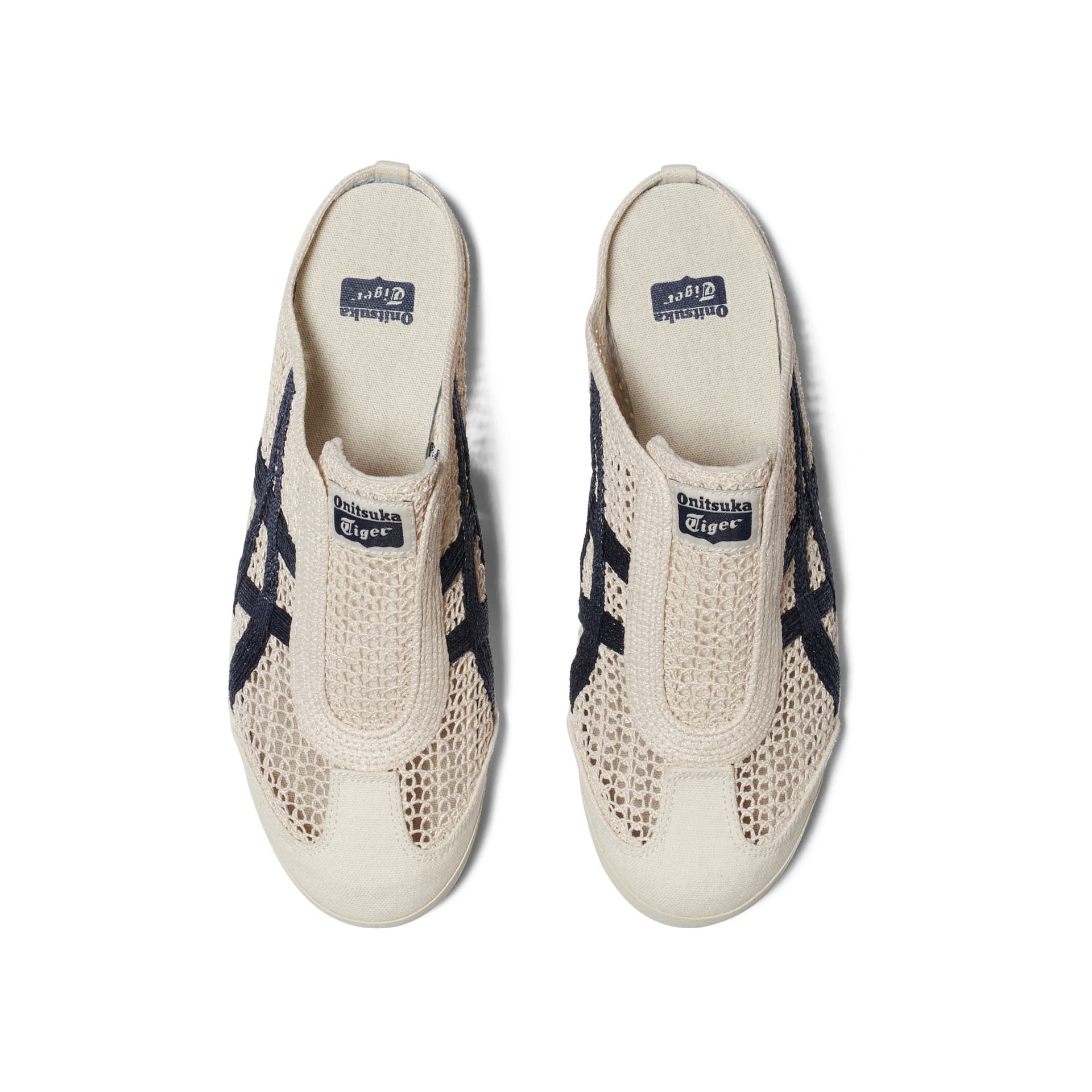 Сандалии Onitsuka Tiger MEXICO 66 SABOT Без специальных функций Закрытые тапочки Унисекс Бежевый Синий - изображение 5