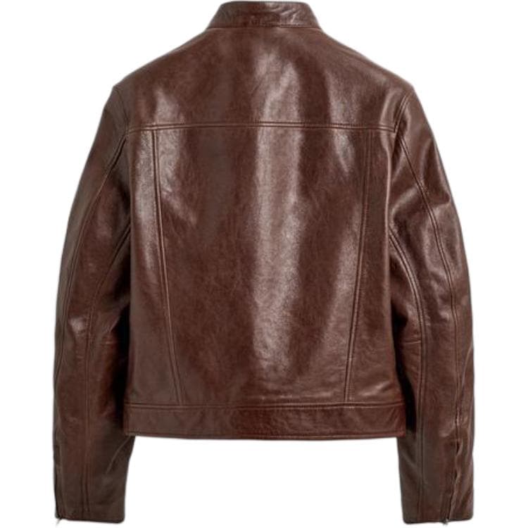 Кожаная куртки ZARA Кожа Цвет Унисекс Кожаные куртки - изображение 2