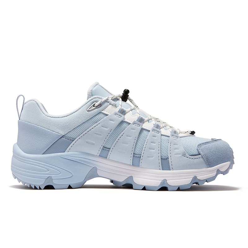 Кроссовки FILA FUSION COMO X Lake Series Текстиль Синтетическая кожа Низкий топ Уличная обувь Женская Отходный серый Тихий синий - изображение 2